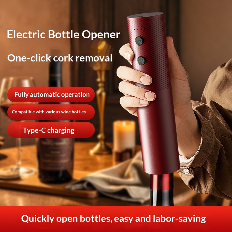 Electric Pallet Jack - Ouvre-bouteille électrique rechargeable, tire-bouchon automatique avec