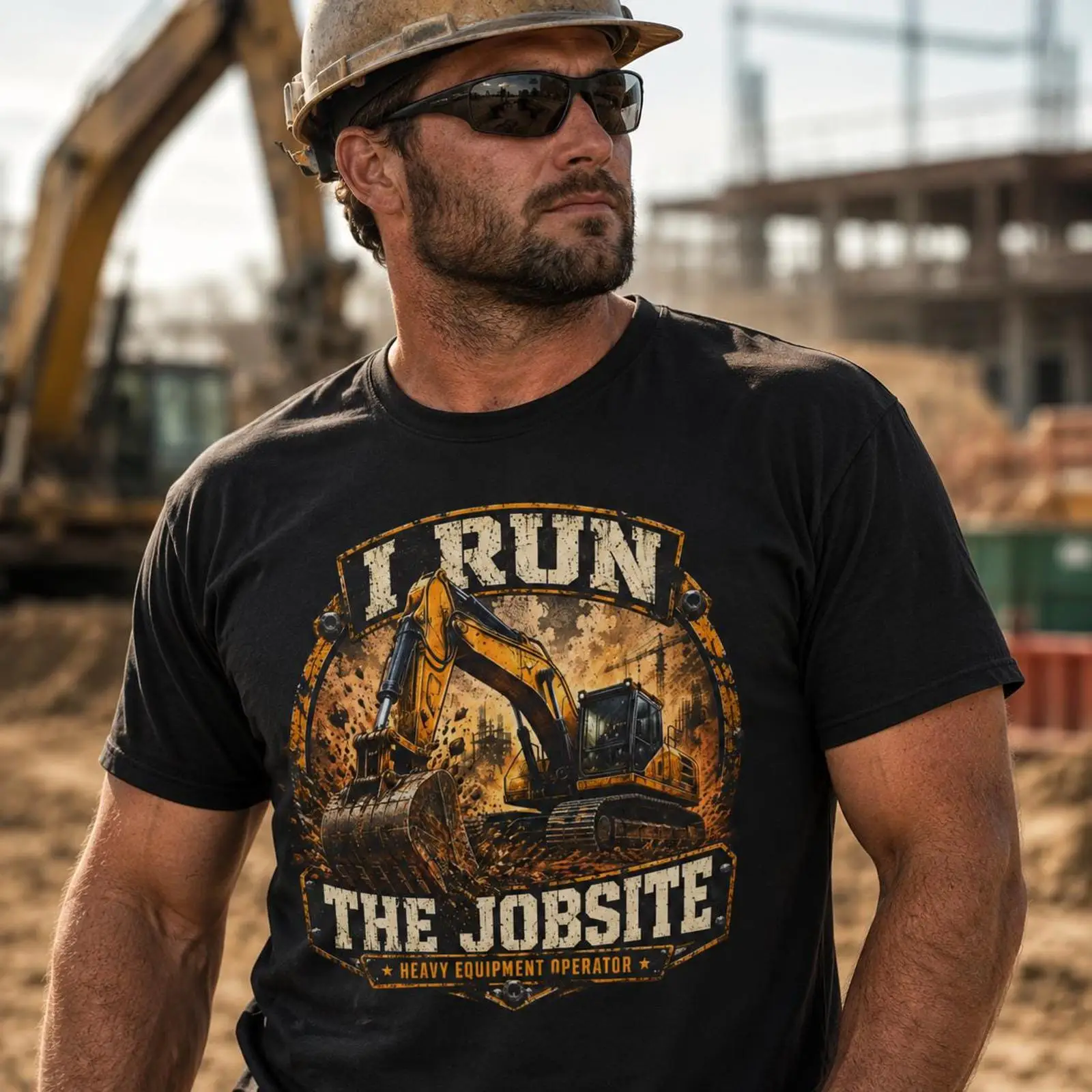 Heavy Equipment Operations - T-shirt « I Run The Jobsite