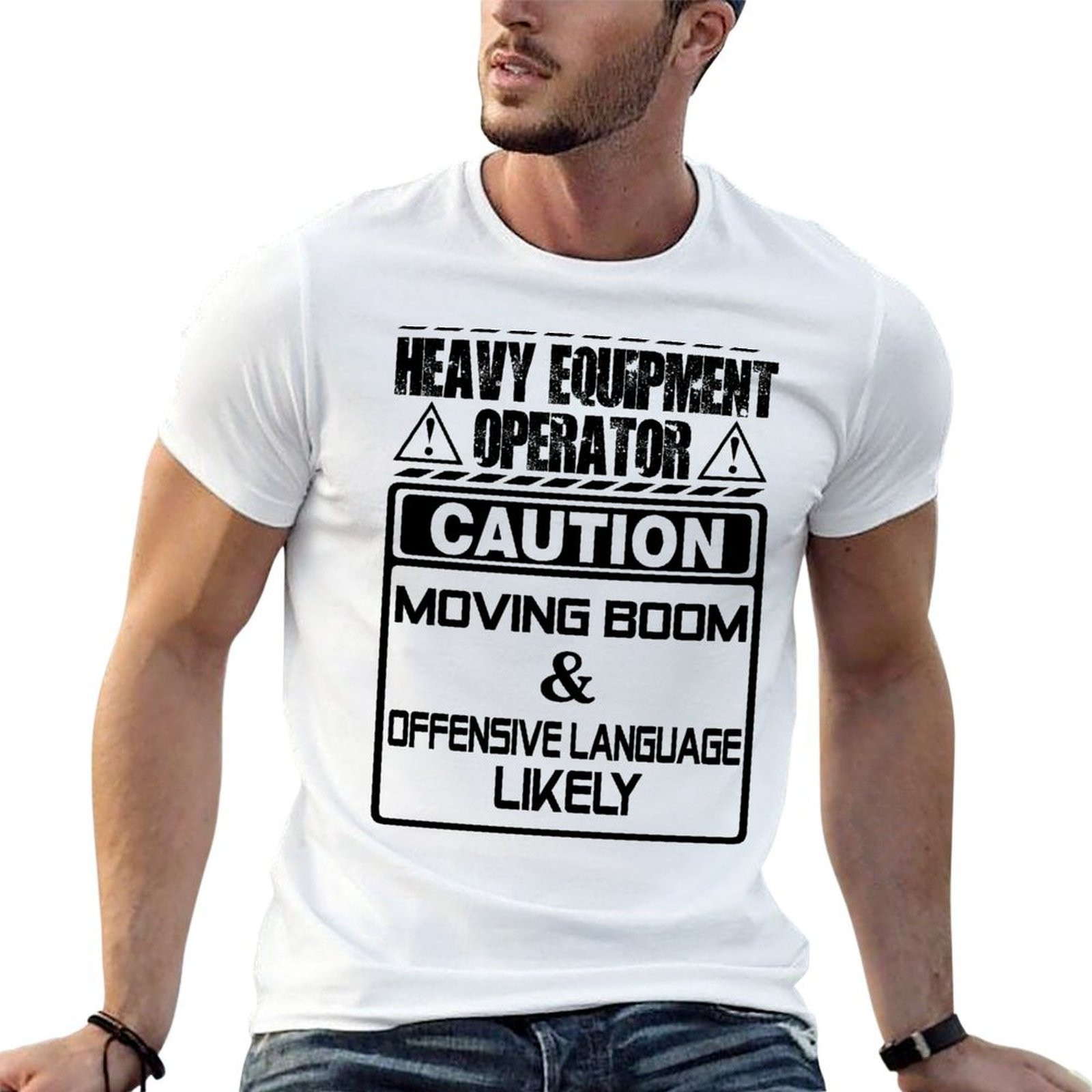 Heavy Equipment Operations - T-shirt fonctionnel décontracté à manches courtes