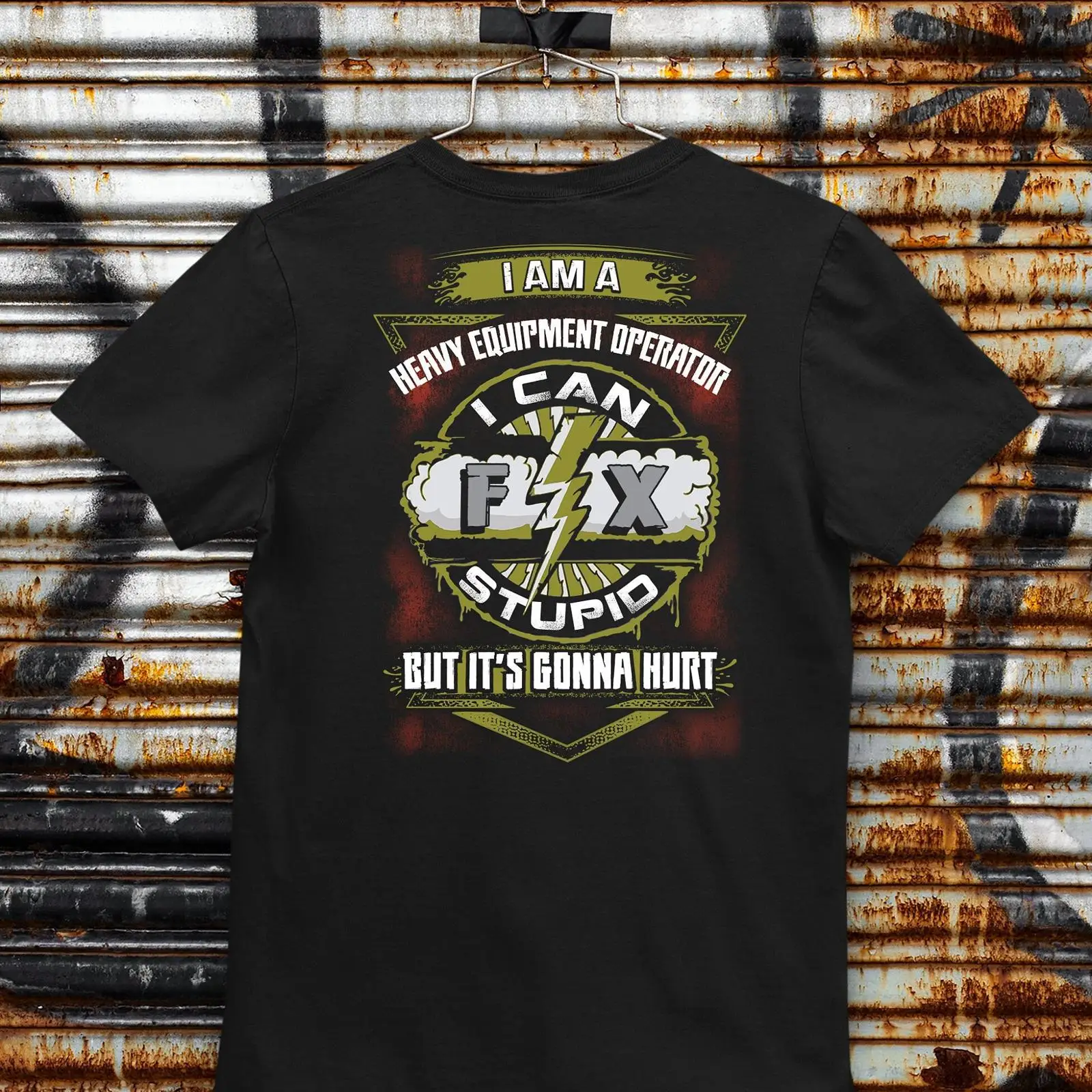 Heavy Equipment Operations - T-shirt décontracté pour homme avec slogan