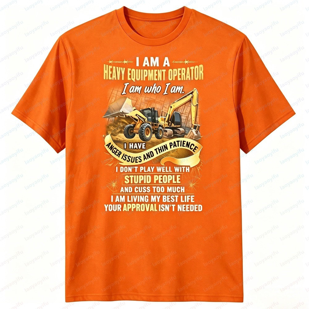 T-shirt décontracté pour homme - Heavy Equipment Operations avis et prix
