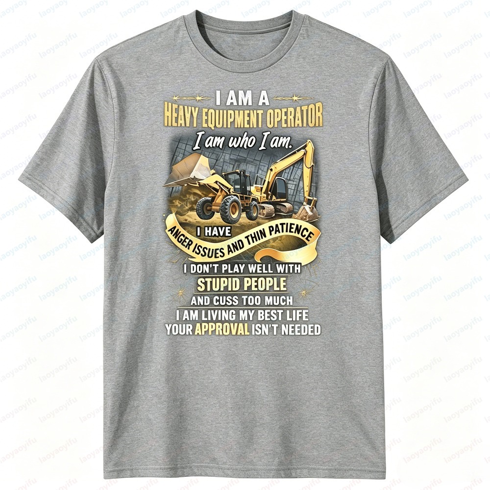 T-shirt décontracté pour homme - Heavy Equipment Operations avis et prix