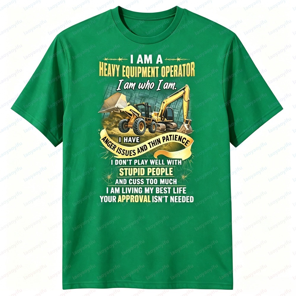 T-shirt décontracté pour homme - Heavy Equipment Operations avis et prix