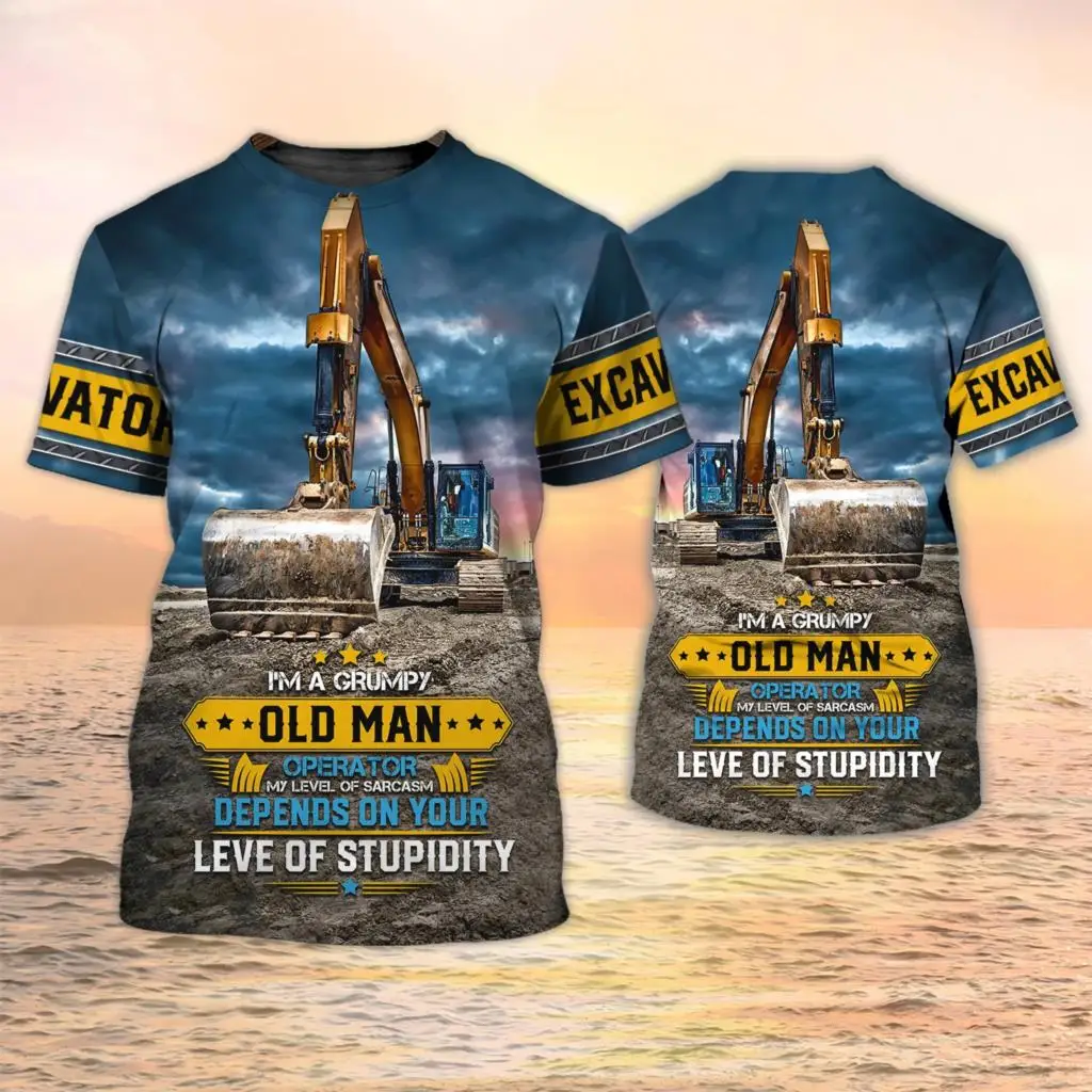 T-shirts d'excavateur pour opé - Heavy Equipment Operations avis et prix