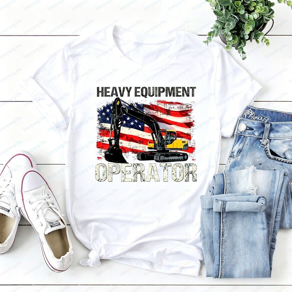 T-shirt d'été à manches courte - Heavy Equipment Operations avis et prix