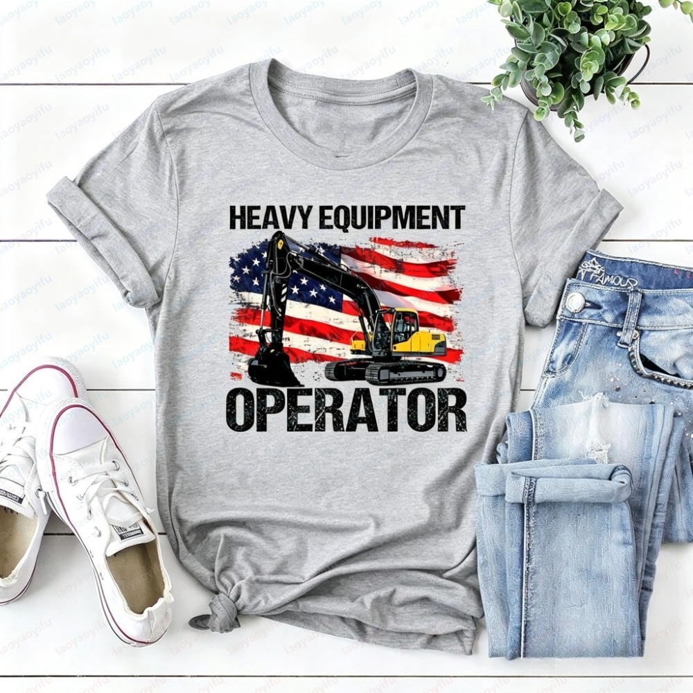 T-shirt d'été à manches courte - Heavy Equipment Operations avis et prix