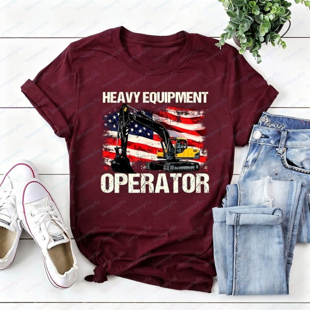 T-shirt d'été à manches courte - Heavy Equipment Operations avis et prix