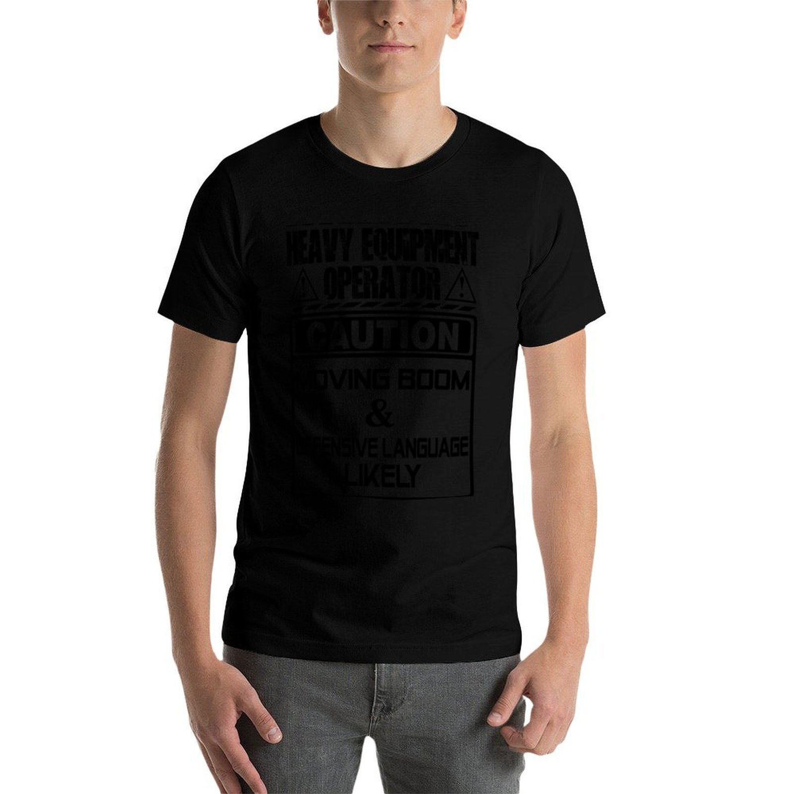 T-shirt décontracté avec impri - Heavy Equipment Operations avis et prix