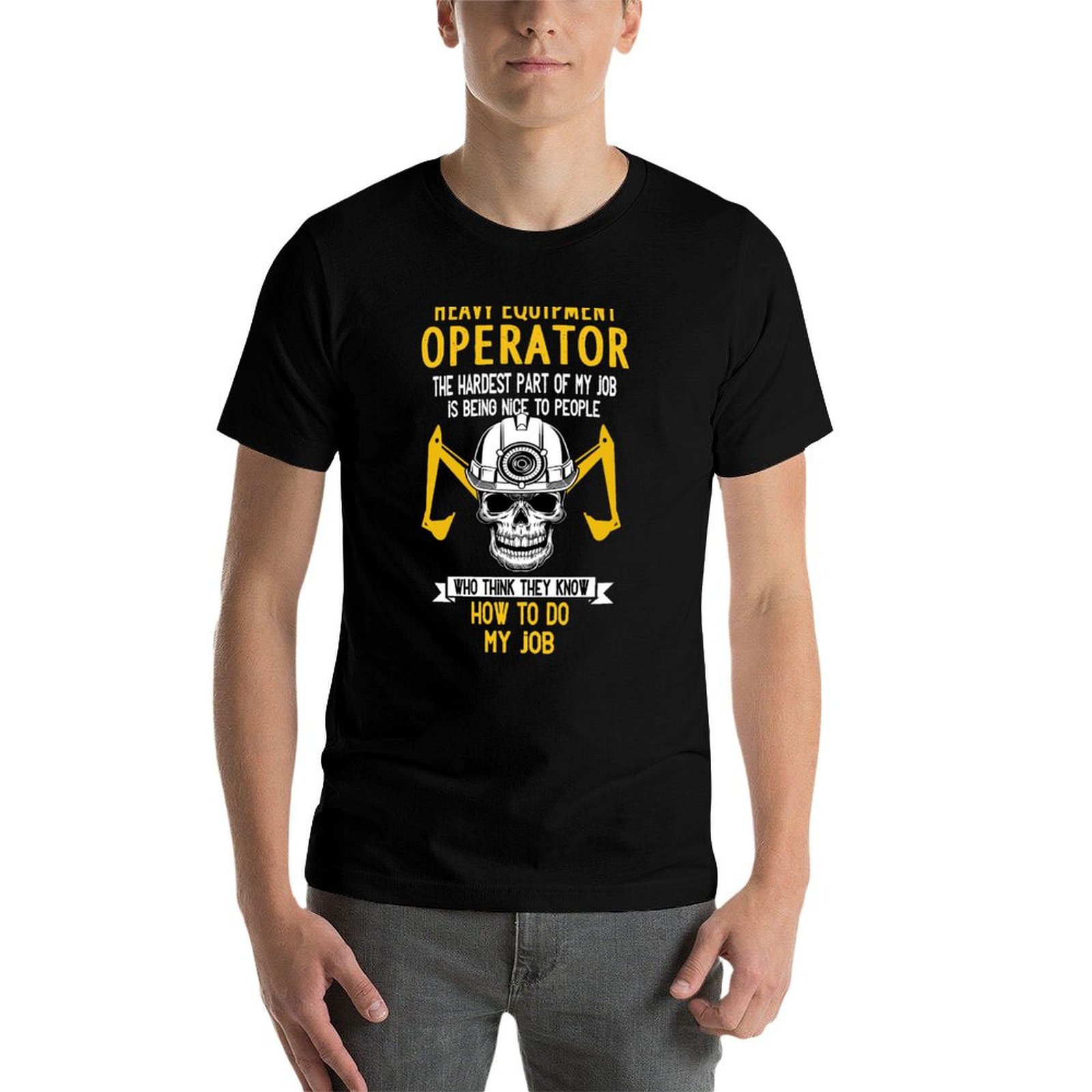 T-shirt drôle pour conducteur  - Heavy Equipment Operations avis et prix